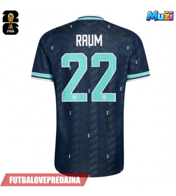 Lacne Muži Futbalové dres Nemecko David Raum #22 MS 2026 Krátky Rukáv - Preč